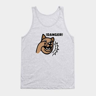 Gasp Golden Retriever Danger! Tank Top